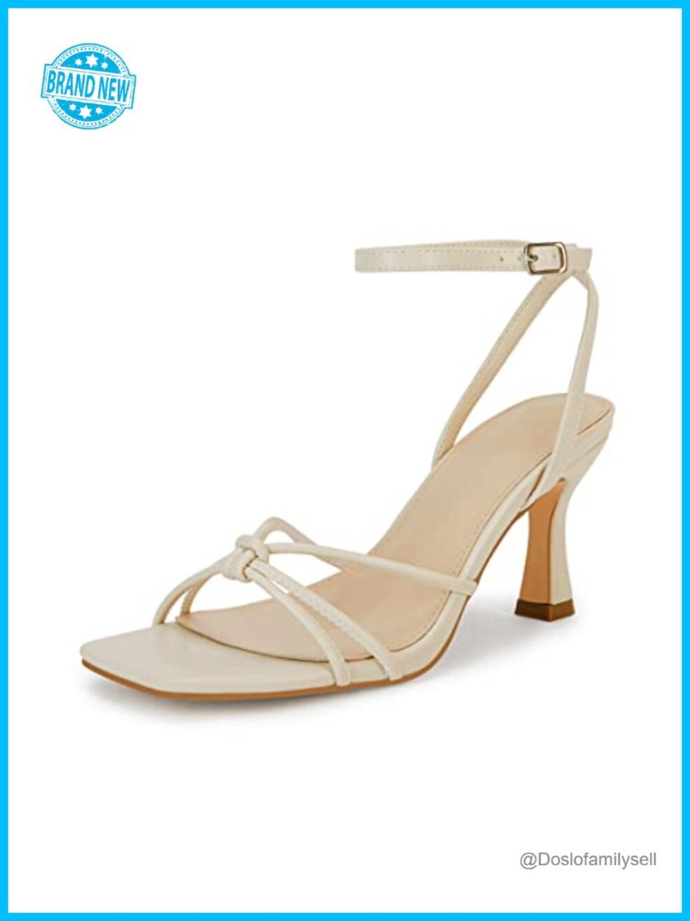 Faux Leather Stiletto Kitten Heel Slingback Dress Sandals